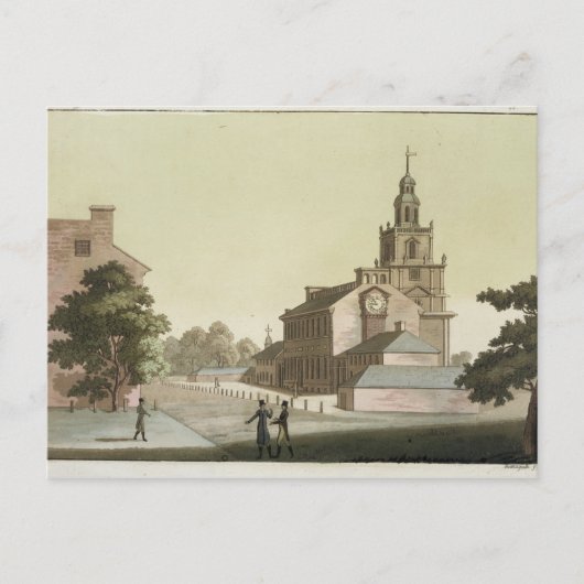 De Zaal van de onafhankelijkheid, Philadelphia, Briefkaart (Voorkant)