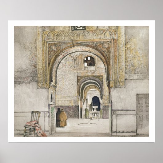 De zaal van de twee zussen (Sala de las dos Herma) Poster (Voorkant)