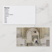 De zaal van de twee zussen (Sala de las dos Herma) Visitekaartje (Voorkant / Achterkant)