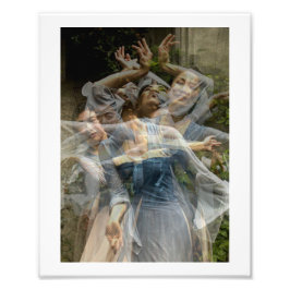 De zachte beweging van de dans (Multi No 7) Foto Afdruk