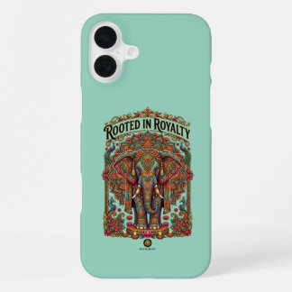 De zachte reus: artistiek olifantontwerp iPhone 16 plus hoesje