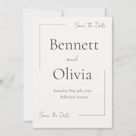 De zachte seizoensbruiloft bespaart de datum save the date