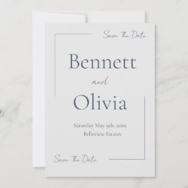 De zachte seizoensbruiloft bespaart de datum save the date