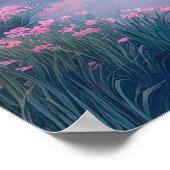 De zachte stroom van een rustige rivier poster (Hoek)