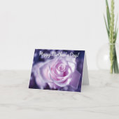 De Zachtste Roze Roos Moederdagkaart Kaart (Voorkant)