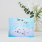 De Zadelrob van Arctica Feestdagenkaart (Staand voorkant)