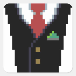 De zakelijke donor | Pixel Art Suit Sticker