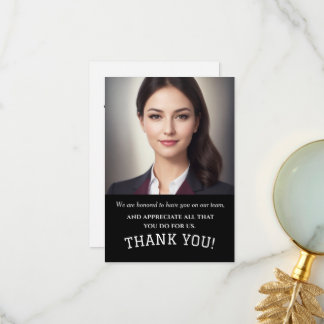 De zaken danken u, Bedrijf dank u Bedankkaart
