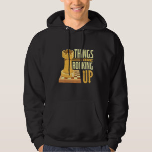De zaken gaan op het schaakbord, de liftkast hoodie