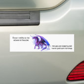 De zaken van dragons Bumpersticker (Op auto)
