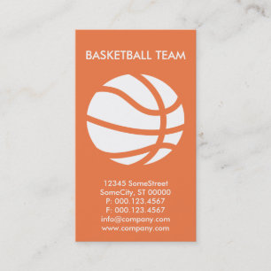 de zaken van het douanebasketbal visitekaartje