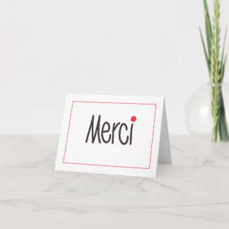 De Zaken van Merci danken u nota nemen van in om Bedankkaart