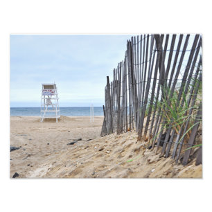De zandduinstranden van Montauk, NY Foto Afdruk