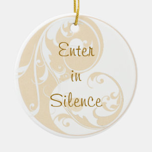 De zandige Hanger van Yin en van de Deur van Yang Keramisch Ornament