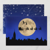 de zandige voorzijde van de Kerstmiskaart Feestdagenkaart (Voorkant / Achterkant)