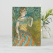 De zanger in Groen | Edgar Degas (Staand voorkant)