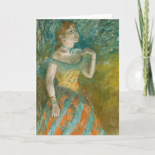 De zanger in Groen   Edgar Degas Kaart