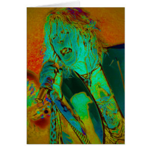 De Zanger van de Rots van het neon