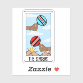 De zangers-inheemse vinyl Sticker