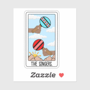De zangers-inheemse vinyl Sticker