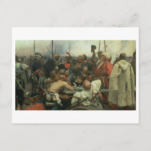 De Zaporozhye Cossacks schrijven een brief Briefkaart