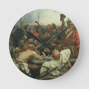 De Zaporozhye Cossacks schrijven een brief Ronde Klok