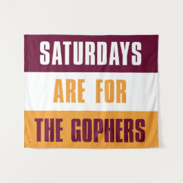 De zaterdagen zijn voor The Gophers, Minnessota Wandkleed