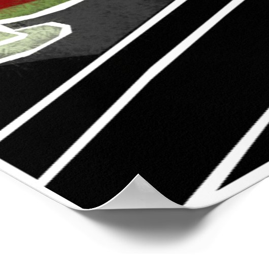 De Zebra Lounge Poster (Hoek)