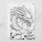 De Zee Dragon | Kleur je eigen groet (Voorkant)