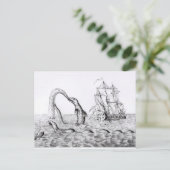 De Zee Serpent Briefkaart (Staand voorkant)