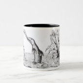 De Zee Serpent Tweekleurige Koffiemok (Center)