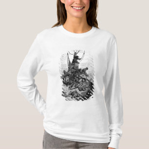 De zeelieden zijn gekalmeerd en gemarteld door dor t-shirt