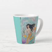 De zeemeermin en de dragoeieren latte mok (Rechterhoek)