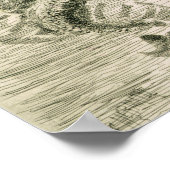 "De Zeemeermin" (en zeepaardje) Frederick Church Poster (Hoek)