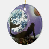 De zeemeermin keramisch ornament (Links)