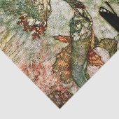 “De Zeemeermin Koning” door Edmund Dulac Tissuepapier (Detail)
