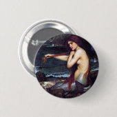 De zeemeermin ronde button 5,7 cm (Voorkant /achterkant)