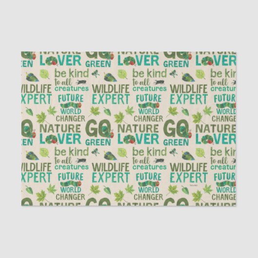 De zeer hongerige Caterpillar Future World Changer Tissuepapier (Voorkant)