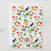 De zeer hongerige driepijlervruchtendag kaart (Achterkant)