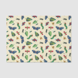 De zeer hongerige rups kan een vriendelijk patroon tissuepapier