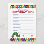 De zeer hongerige rups Verjaardagswensen Notitiekaartje (Voorkant / Achterkant)