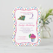 De zeer hongerige vlinder verjaardag rups kaart (Staand voorkant)