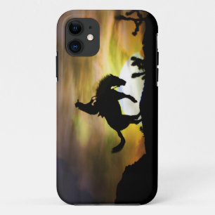 De zeer Koele Ruiter van Bronc van de Cowboy in iPhone 11 Hoesje