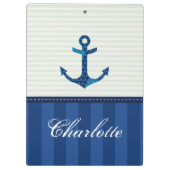 De zeevaart Blauwe Naam van de Douane van het Klembord (Achterkant)