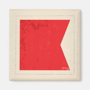 De zeevaart Vlag van het Signaal van de Brief "B" Magneet