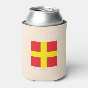 De zeevaart Vlag van het Signaal van de Brief "R" Blikjeskoeler
