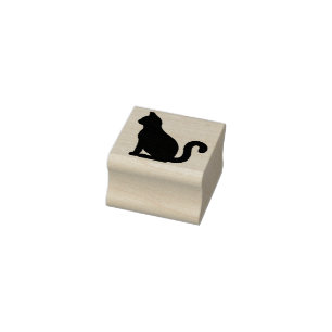 De zegel van de kat, leuk huisdierenkat, 	rubberstempel