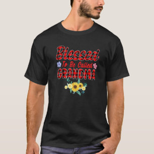 De zegen heet oma Sunflower Grandma Mot T-shirt