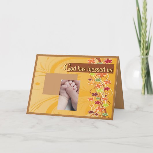 De Zegen van het baby Aankondiging (Voorkant)