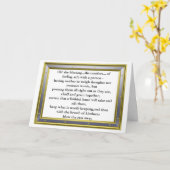 De zegen van vriendschap kaart (Gele Bloem)